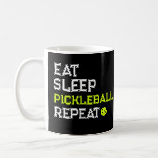 Eat Sleep Pickleball Repeat Funny  Koffiemok
