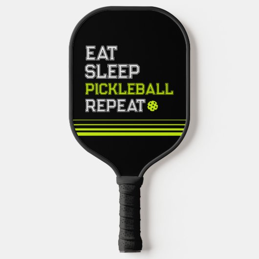Eat Sleep Pickleball Repeat Funny  Paddle (Voorkant)