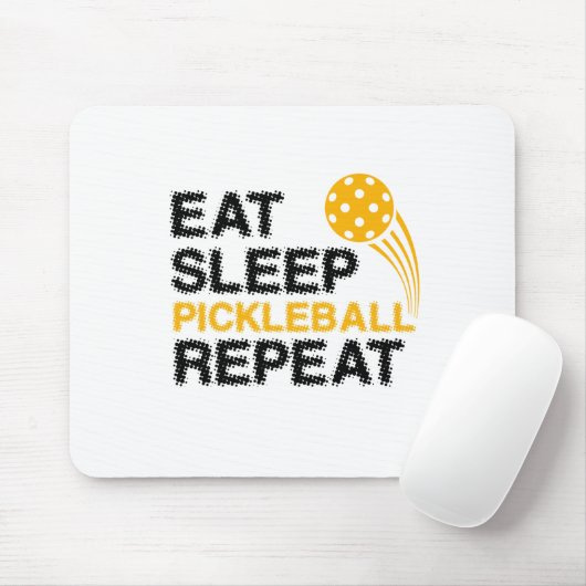 Eat Sleep Pickleball Repo Player Funny Muismat (Met muis)