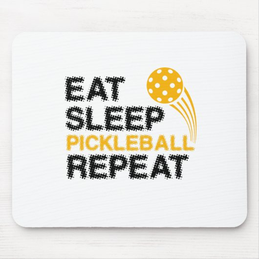 Eat Sleep Pickleball Repo Player Funny Muismat (Voorkant)