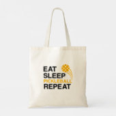Eat Sleep Pickleball Repo Player Funny Tote Bag (Achterkant)