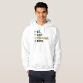 Eat. Sleep. Pina Coladas. Repeat. Hoodie (Voorkant volledig)