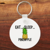 Eat Sleep PINEAPPLE Sleutelhanger (Voorkant)