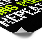 Eat Sleep Ping Pong Table Tennis Player PingPong F Poster (Hoek)