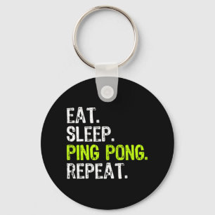 Eat Sleep Ping Pong Table Tennis Player PingPong F Sleutelhanger