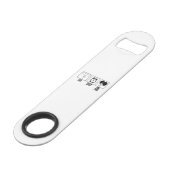 Eat Sleep Ping Pong Tischtennis Speed Flessenopener (Voorkant Gekanteld)