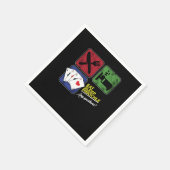 Eat Sleep Pinochle-spelers Penochle Gamble Card Ga Servet (Hoek)