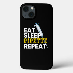 Eat Sleep Pipette Herhaal microbiologie Case-Mate iPhone Case