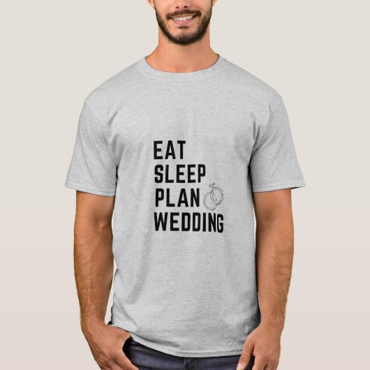 Eat Sleep Plan Wieden T-shirt (Voorkant)