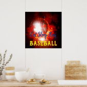 Eat Sleep Play Baseball Poster (Keuken)