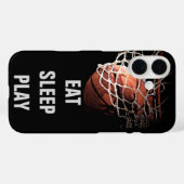Eat Sleep Play Basketball Case-Mate iPhone Case (Achterkant (horizontaal))