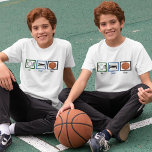 Eat Sleep Play Basketball Funny Sports Kinder T-shirt<br><div class="desc">Eat Sleep Play Basketball boys t-shirt voor een kind dat de hele dag van sport houdt.</div>