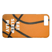 Eat Sleep Play Basketball Motivatie Case-Mate iPhone Case (Achterkant (Horizontaal))