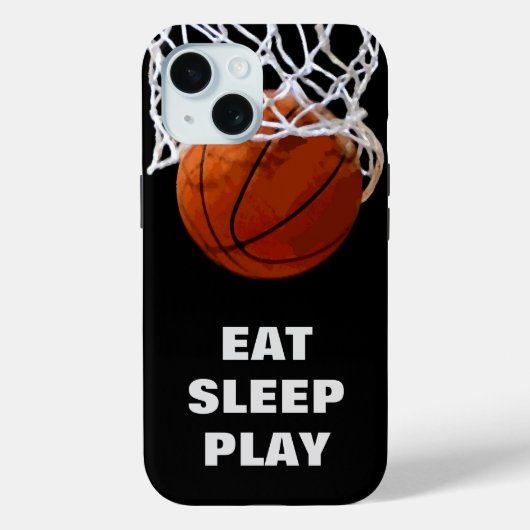 Eat Sleep Play Basketball Motivatie Case-Mate iPhone Case (Achterkant)