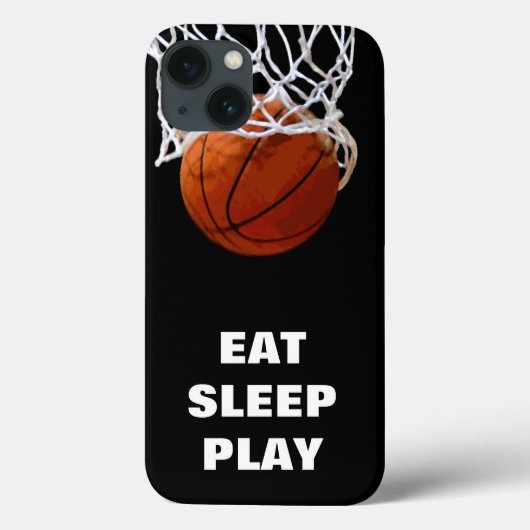 Eat Sleep Play Basketball Motivatie Case-Mate iPhone Case (Achterkant)