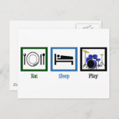 Eat Sleep Play Drums Briefkaart (Voorkant / Achterkant)