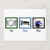 Eat Sleep Play Drums Briefkaart (Voorkant)