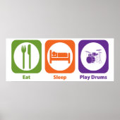 Eat Sleep Play Drums Poster (Voorkant)