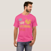 Eat Sleep Play Drums Repeat Funny Drumming Lover D T-shirt (Voorkant volledig)
