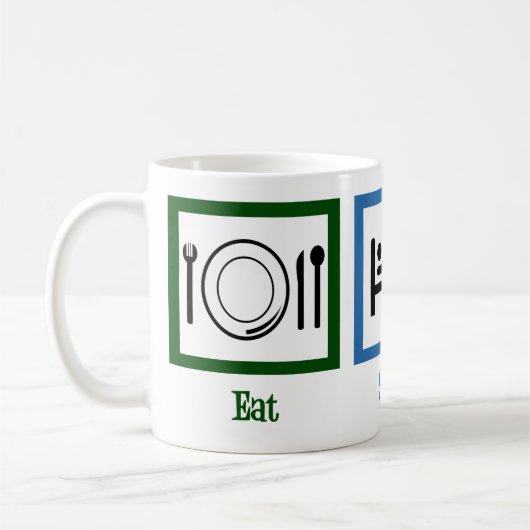 Eat Sleep Play Guitar Koffiemok (Links)