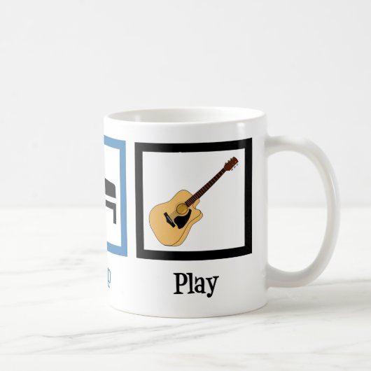 Eat Sleep Play Guitar Koffiemok (Rechts)