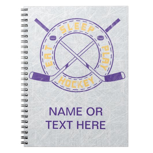 Eat Sleep Play Hockey Notitieboek (Voorkant)