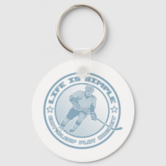 Eat Sleep Play Hockey Sleutelhanger (Voorkant)