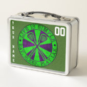 Eat Sleep Play Lacrosse LAX Lunch Box (Achterkant)