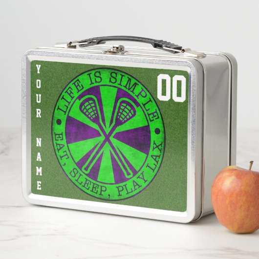 Eat Sleep Play Lacrosse LAX Lunch Box (In situ)