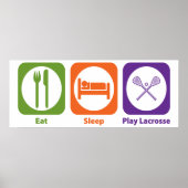 Eat Sleep Play Lacrosse Poster (Voorkant)