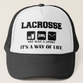 Eat Sleep Play Lacrosse Trucker Pet (Voorkant)