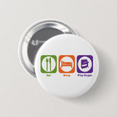 Eat Sleep Play Organ Ronde Button 5,7 Cm (Voorkant /achterkant)