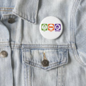 Eat Sleep Play Organ Ronde Button 5,7 Cm (In situ)