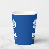 Eat Sleep Play Padel grappige aangepaste papierbek Papieren Bekers (Links)