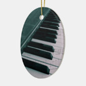Eat Sleep Play (Piano) Keramisch Ornament (Links)