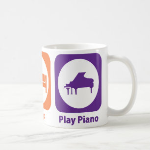 Eat Sleep Play Piano Koffiemok