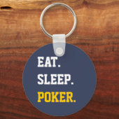 Eat Sleep play poker Sleutelhanger (Voorkant)