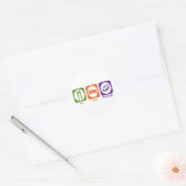 Eat Sleep Play Rugby Ronde Sticker (Envelop)