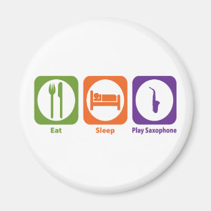 Eat Sleep Play Saxophone Magneet