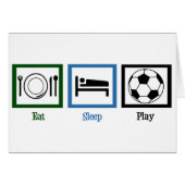 Eat Sleep Play Soccer (Voorkant Horizontaal)