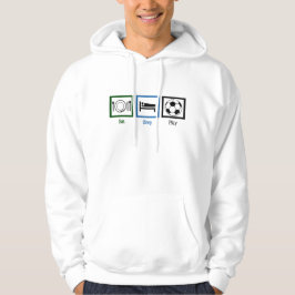 Eat Sleep Play Soccer Cool Futbol Player Hoodie