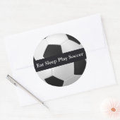 Eat Sleep Play Soccer Sticker (Envelop)