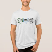 Eat Sleep Play Soccer Tri-Blend Shirt (Voorkant)
