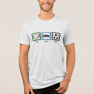 Eat Sleep Play Soccer Tri-Blend Shirt