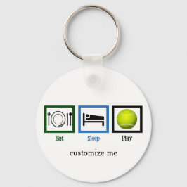 Eat Sleep Play Tennis Sleutelhanger