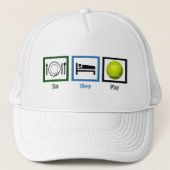Eat Sleep Play Tennis Trucker Pet (Voorkant)