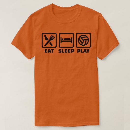 Eat Sleep Play Volleyball T-shirt (Design voorkant)
