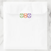 Eat Sleep Plumb Ronde Sticker (Tas)
