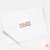 Eat Sleep Plumb Ronde Sticker (Envelop)