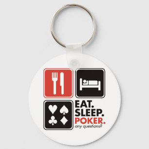Eat Sleep Poker Sleutelhanger